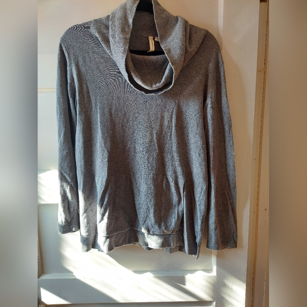 J.Jill Gray Cowl Neck Sweater